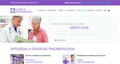 Desktop Screenshot of clinicaorthopedica.sk